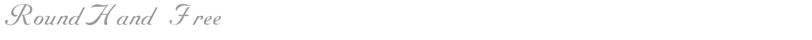 Round Hand font preview